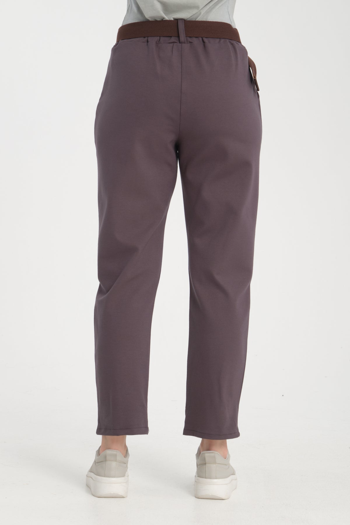 Antrasit, Beli Kemerli, Lastikli, Cepli, Havuç Pantolon