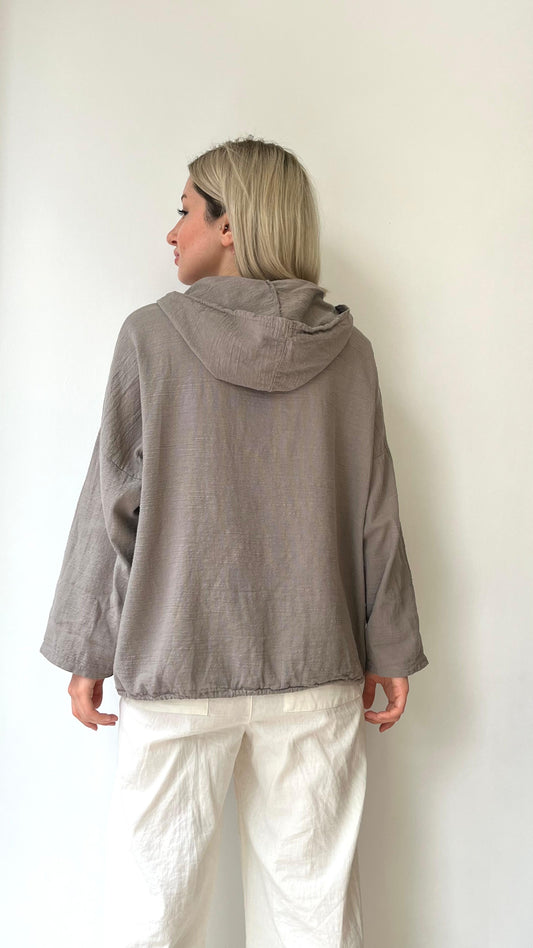 Vizon, %100 Pamuk, Kapüşonlu Gömlek