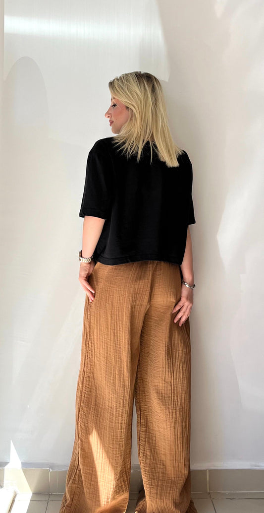 Hardal, Beli Lastikli, Cepli, Müslin Pantolon