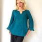 Petrol Yeşili, Vual Kumaş Bluz