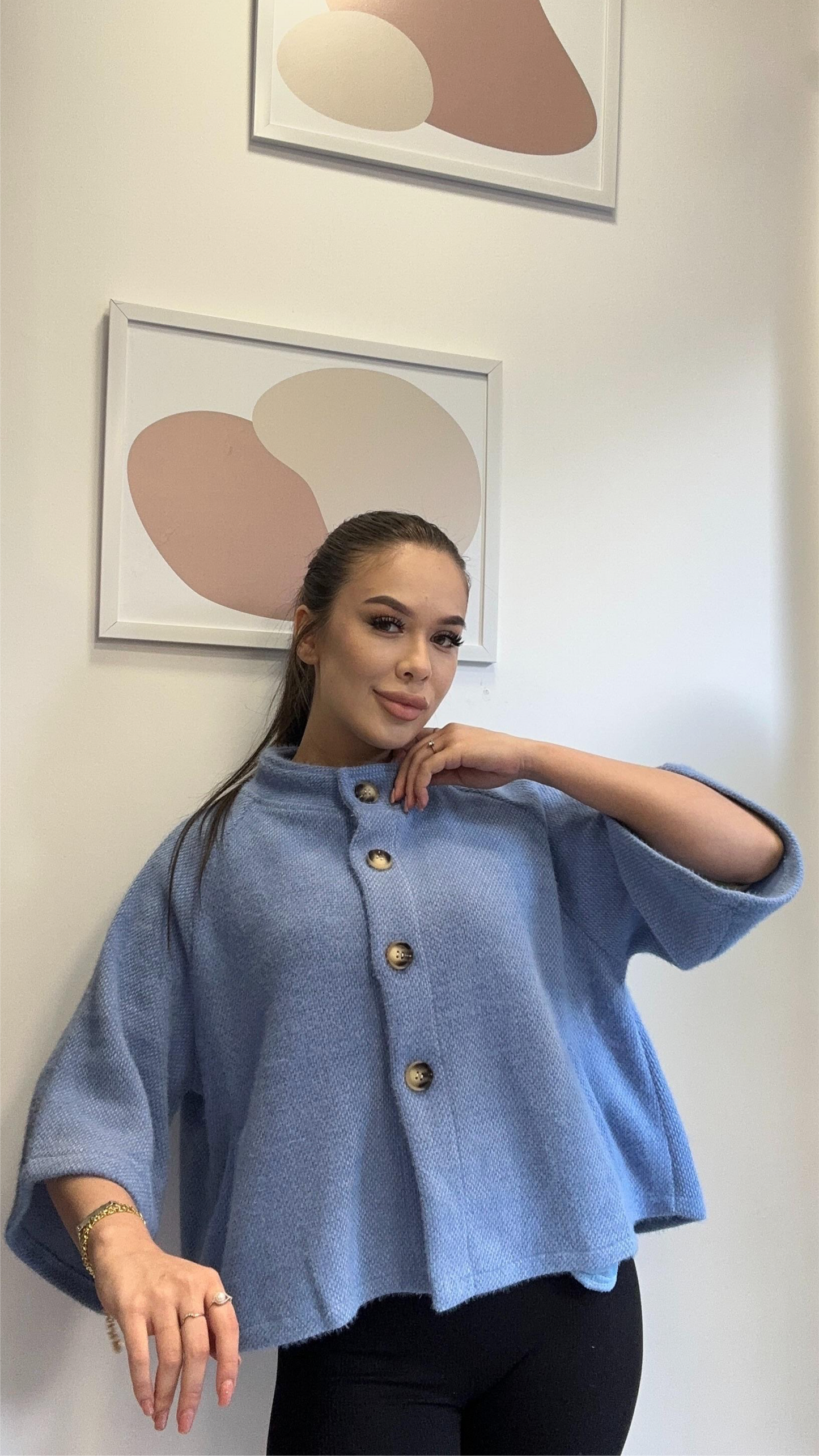 Mavi, Kısa Kaşe Kaban