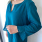Petrol Yeşili, Vual Kumaş Bluz
