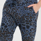 Mavi, Leopar Desenli, Beli Lastikli, Cepli, Jogger Pantolon