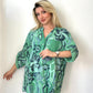 Yeşil, %100 Viskon, Çiçek ve Karışık Şekilli, Payetli Gömlek