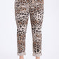 Bej, Leopar Desenli, Beli Lastikli, Cepli, Jogger Pantolon