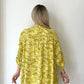 Sarı, %100 Viskon, Karışık Desenli Gömlek