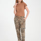 Camel, Leopar Desenli, Beli Lastikli, Cepli, Jogger Pantolon