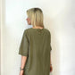 Haki, %100 Pamuk, Etek Kısmı İp Ayarlı, Cepli, Kısa Elbise